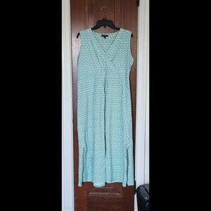 Lands' End wrap style maxidress PXL